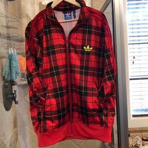 adidas checkered jacket